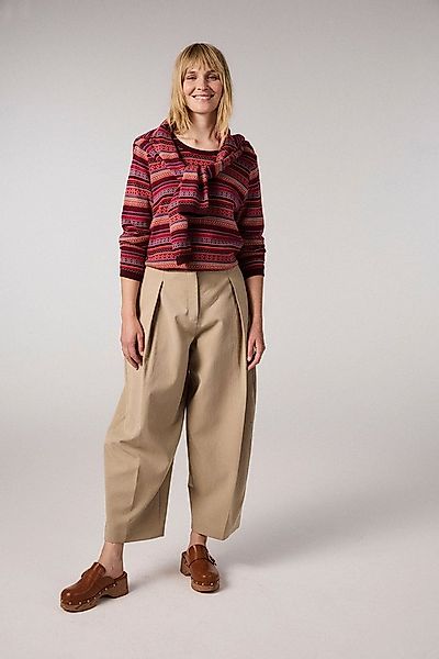 Himalaya Clothing Strickpullover Damen mit lebendigem Jacquardmuster - Stri günstig online kaufen