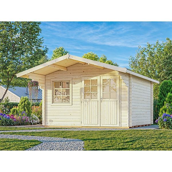 Palmako Gartenhaus Sally 360 x 360 cm Lackiert Grau-Anthrazit FSC® günstig online kaufen