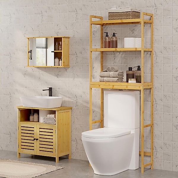 EUGAD Badregal, 1-tlg., Badregal Waschmaschinenregal Toilettenregal günstig online kaufen