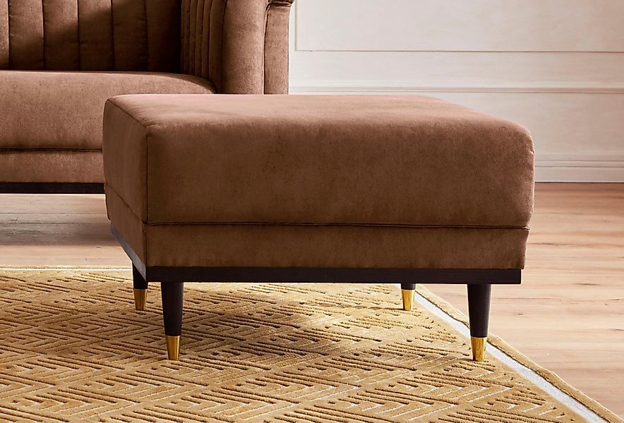 Home affaire Hocker "Chamby", mit Holzrahmen unten günstig online kaufen