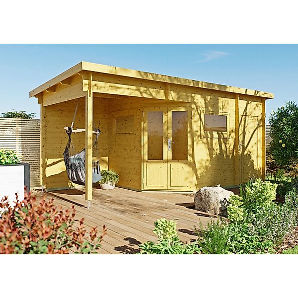 Fjordholz 5-Eck Gartenhaus Modell Leva 2E Kiefer Imprägniert günstig online kaufen