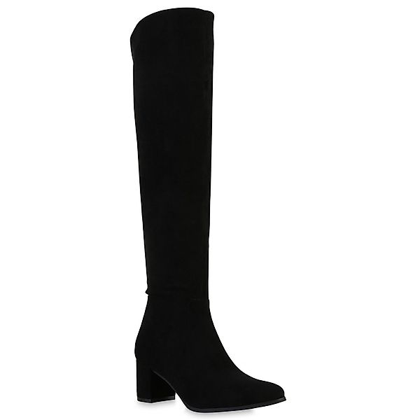 VAN HILL 841857 Overkneestiefel Damen Overknees günstig online kaufen