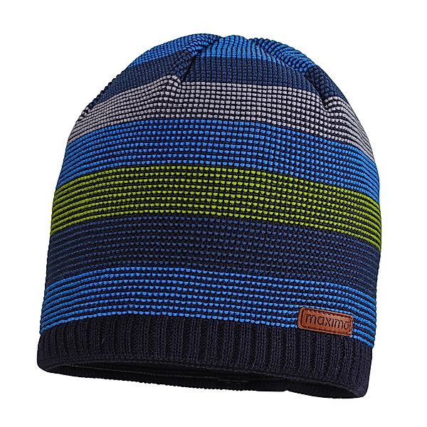 MAXIMO Strickmütze MINI-Beanie randlos Blockringel LL, günstig online kaufen