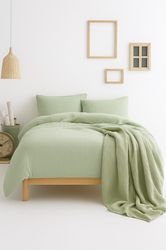 Sandiik Bettwäsche Musselin Bettwäsche in Salbeigrün, günstig online kaufen