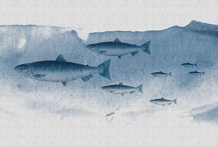 living walls Fototapete "Walls by Patel Into The Blue 1" glatt Vlies, Wand, günstig online kaufen