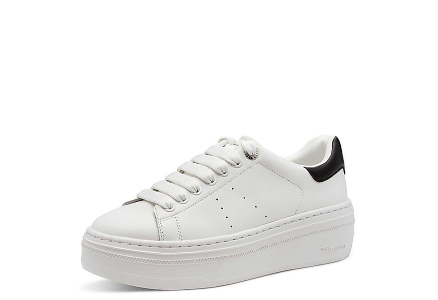 Tamaris Plateausneaker, Schnürschuh, Halbschuh mit auffälligen Schmuckstein günstig online kaufen