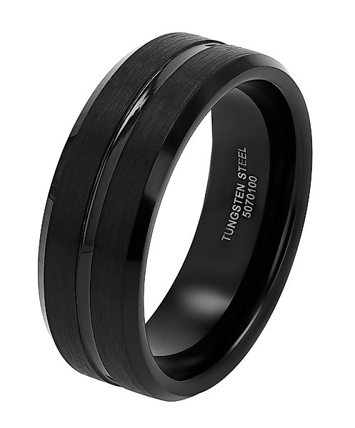 AKZENT Fingerring Vanta Ring Edelstahl schwarz günstig online kaufen