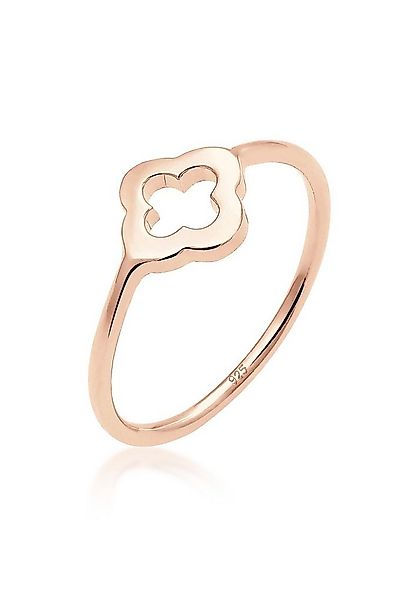 Elli Fingerring Kleeblatt Glücksbringer Luck 925 Sterling Silber, Kleeblatt günstig online kaufen
