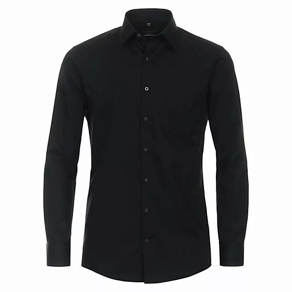Redmond Langarmhemd Große Größen Herren Businesshemd schwarz bügelfrei Redm günstig online kaufen