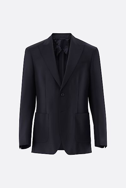 Sakko aus Schurwolle mit Spitzrevers günstig online kaufen