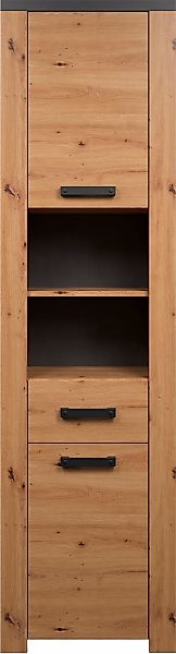 welltime Hochschrank "Ambres", (1 St.), Badschrank in matter Echtholzoptik günstig online kaufen