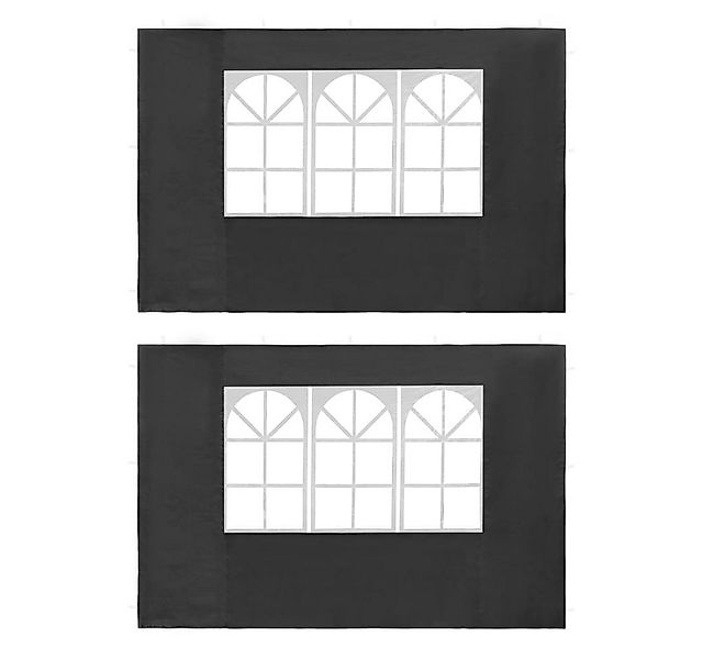 DOTMALL Gartenhaus-Seitenwand Partyzelt-Seitenwände 2 Stück mit Fenster PE günstig online kaufen