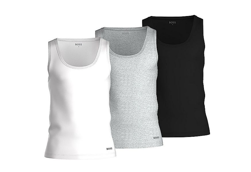 BOSS Unterhemd Pure Cotton (Packung, 3-St., 3er-Pack) Tank Top Achselhemd R günstig online kaufen