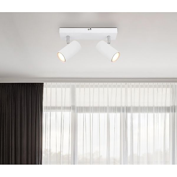 Globo Lighting Deckenstrahler   ¦ weiß ¦ Maße (cm): B: 26 H: 12 T: 6.0 Lamp günstig online kaufen