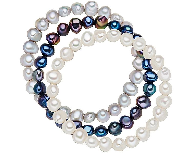 Valero Pearls Perlenarmband Set: X744 (3-tlg), aus Süßwasser-Zuchtperlen günstig online kaufen