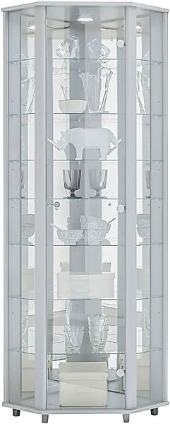fif möbel Eckvitrine »TRIO Höhe ca. 172 cm, ink. Beleuchtung«, Eckvitrine/G günstig online kaufen