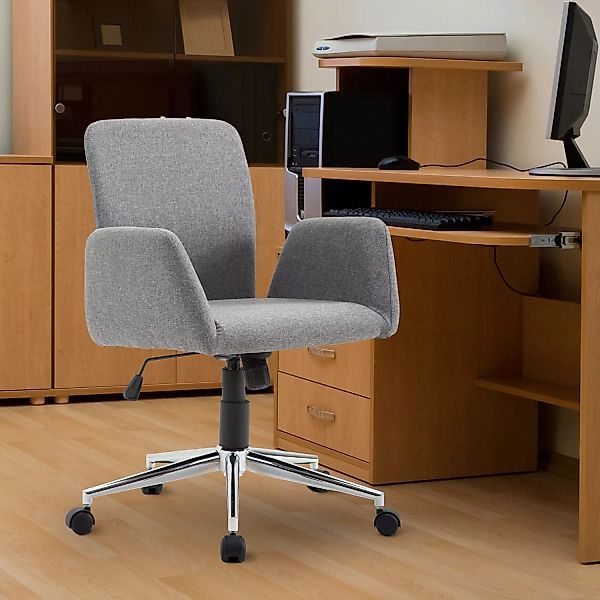HOMCOM Bürostuhl Drehstuhl mit Liegefunktion, höhenverstellbar, Nordischer günstig online kaufen