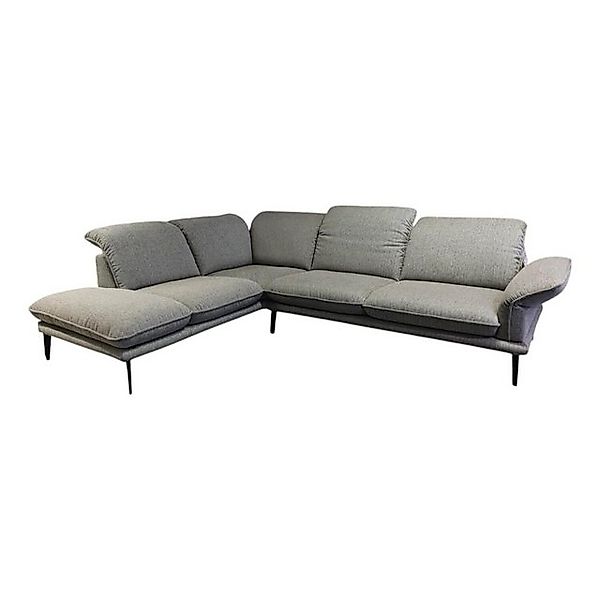 W.SCHILLIG Ecksofa Ecksofa Sherry Stoff W60 21 Silver Grau Fuß Metall FP6 M günstig online kaufen