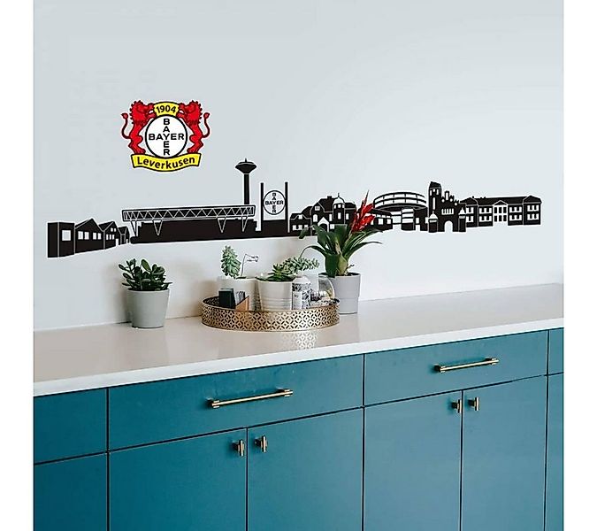 Bayer 04 Leverkusen Wandtattoo Fußball Wandtattoo Bayer 04 Leverkusen Skyli günstig online kaufen