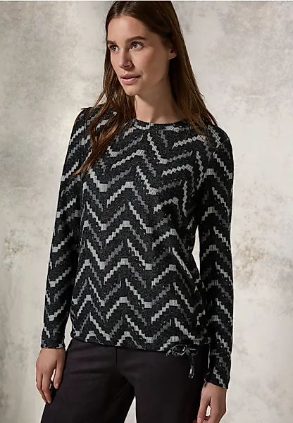 Cecil Langarmshirt, mit Tunnelzug am Saum günstig online kaufen