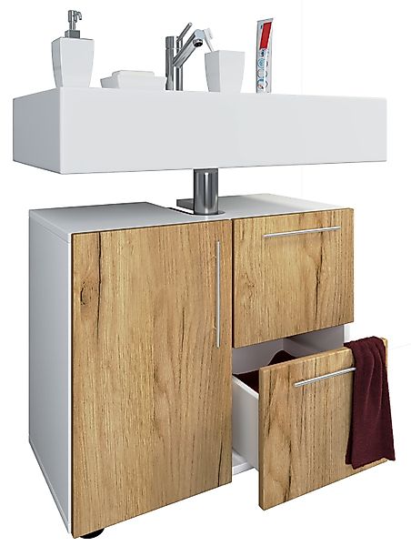 VCM Waschbeckenunterschrank Holz Badmöbel Badunterschrank Flandu günstig online kaufen