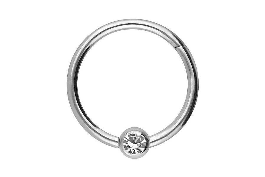 PIERCINGLINE Nasenpiercing Titan Segmentring Clicker KRISTALL Ohrpiercing S günstig online kaufen