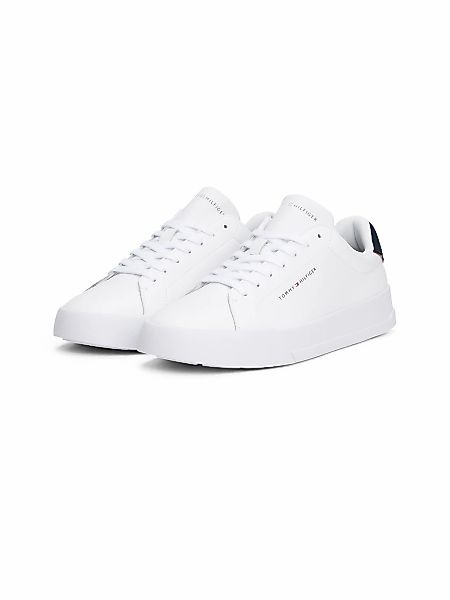Tommy Hilfiger Sneaker "TH COURT LTH DETAIL ESS", Freizeitschuh, Halbschuh, günstig online kaufen
