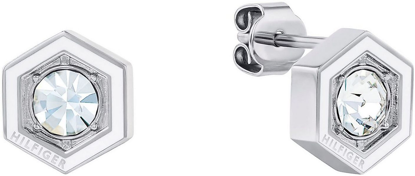Tommy Hilfiger Paar Ohrstecker SS24 GEOMETRIC, mit Emaille - mit Glasstein günstig online kaufen