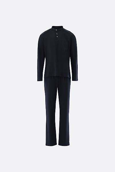 Langarm Jersey Schlafanzug aus Schweizer Baumwolle günstig online kaufen