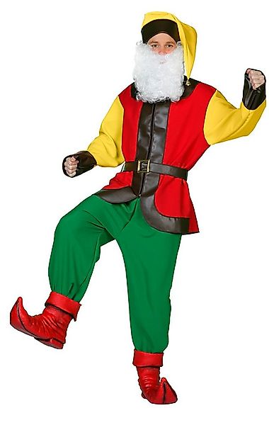 Karneval-Klamotten Kostüm Zwerg Herren Wichtelkostüm mit Zwergenmütze, bunt günstig online kaufen