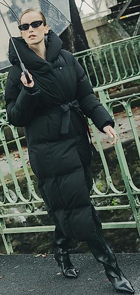 Copperose Winterjacke Damen Puffer Jacke Lang mit Kapuze & Gürtel, Winter M günstig online kaufen