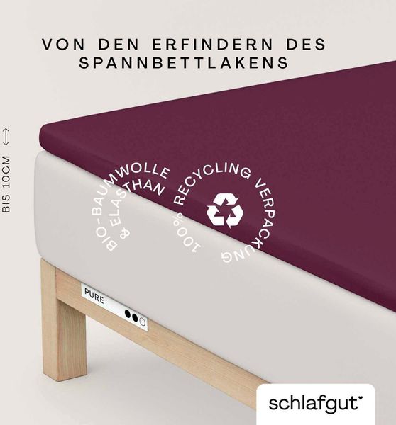 Schlafgut Spannbettlaken PURE TOPPER in Gr. günstig online kaufen