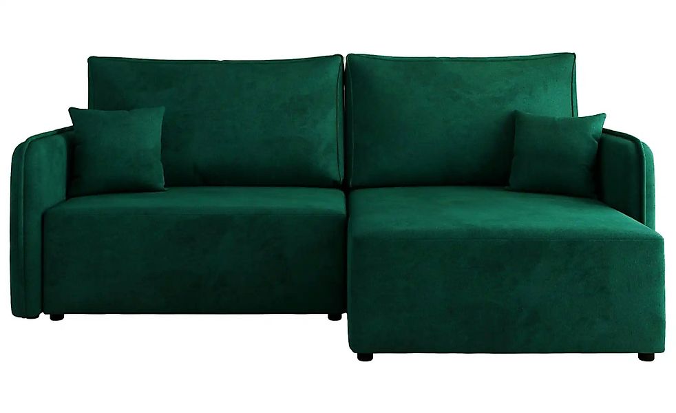 Ecksofa Dunkelgrün   ¦ grün ¦ Maße (cm): B: 227 H: 93 Polstermöbel > Sofas günstig online kaufen