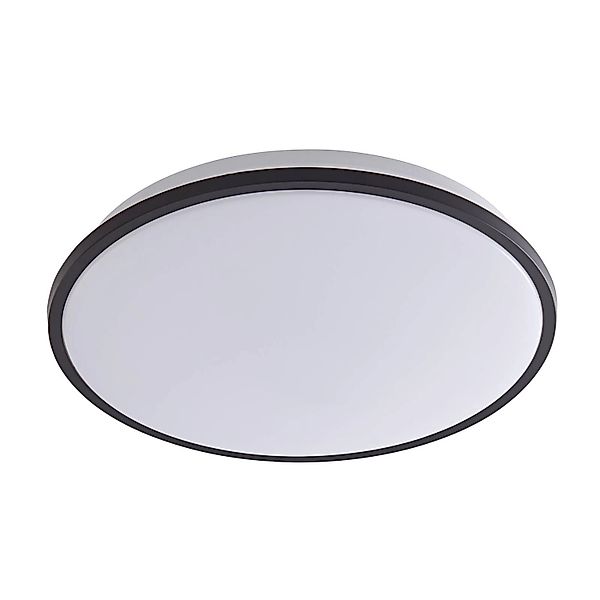 Lindby LED Smart Home Deckenlampe Swaran 10013317 Dimmbar Modern in Schwarz günstig online kaufen