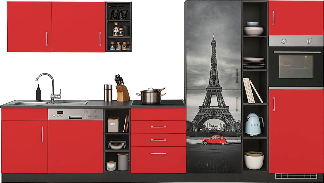 KOCHSTATION Küchenzeile »KS-Paris – Küchen mit einzigartigen Fotomotiven au günstig online kaufen
