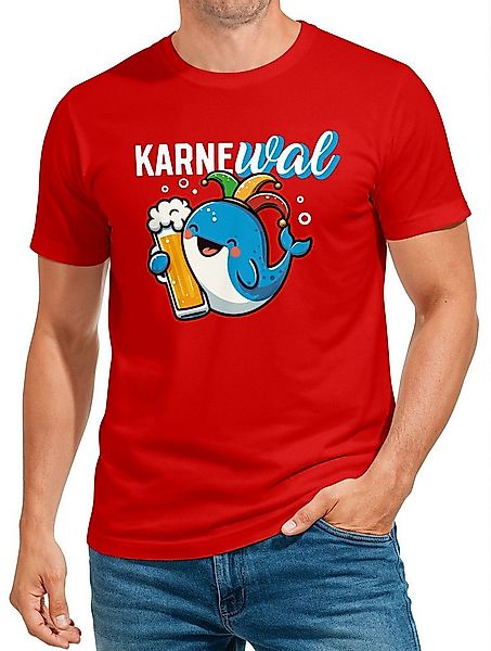 MoonWorks Print-Shirt Herren T-Shirt Fasching Karneval Wal Bier Kostüm-Ersa günstig online kaufen