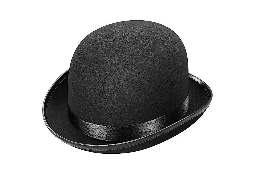 Wellgro Zylinder Hut Melone schwarz mit Satinband für Erwachsene günstig online kaufen