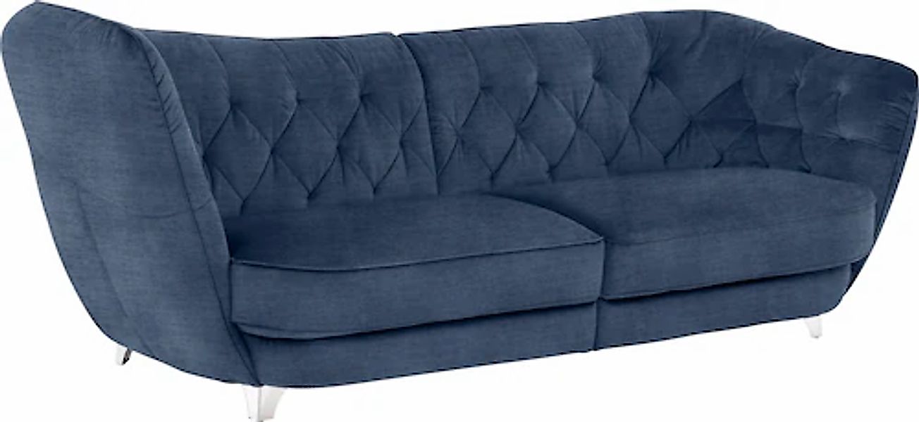Leonique Big-Sofa »Retro«, stylischer Hochlehner günstig online kaufen