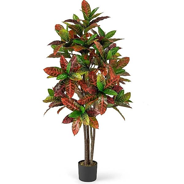 Costway 2er Set Künstliche Palme mit Blättern Zimmerpflanze Grün 140cm günstig online kaufen