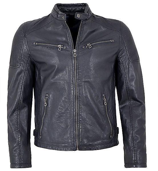 Gipsy by Mauritius Lederjacke Marc Gipsy - Herren Lederjacke Lammnappa navy günstig online kaufen