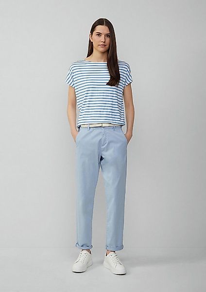 s.Oliver Chinos Hose CHINO Chino mit geflochtenem Gürtel und Garment Dye günstig online kaufen