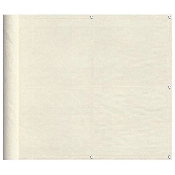 vidaXL Balkon-Sichtschutz Creme 90x700 cm 100 % Polyester-Oxford 4000200 günstig online kaufen