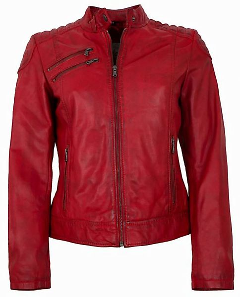 7eleven Lederjacke Riviera 7eleven - Damen Lederjacke Lammnappa rot günstig online kaufen