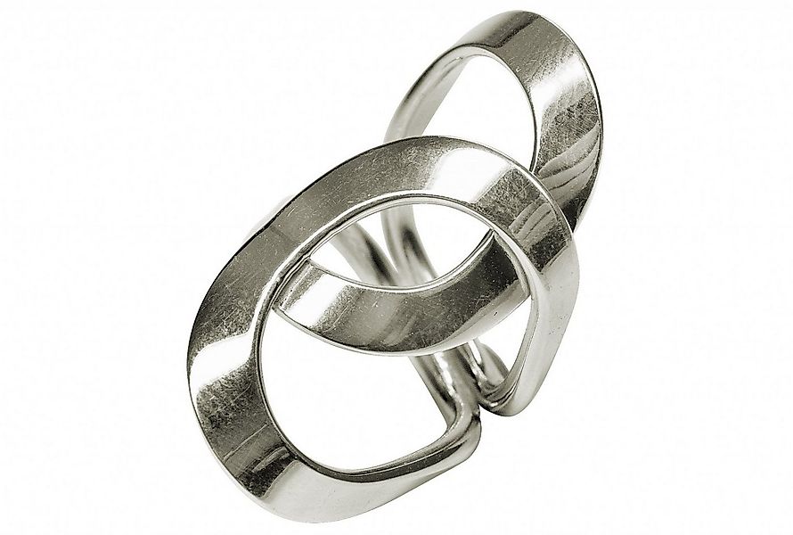 SILBERMOOS Silberring Doppelter Kreisring "Wir gehören zusammen", 925 Sterl günstig online kaufen