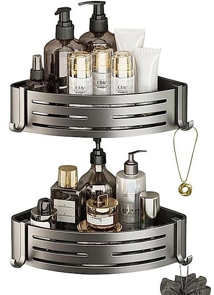 SURFOU Badregal Ecke Duschablage Ohne Bohren 2-Stück Duschregal Badezimmer günstig online kaufen