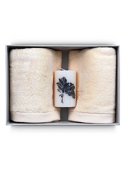 grace grand spa Handtuch Set, (3-tlg), mit wohltuender Duftkerze günstig online kaufen