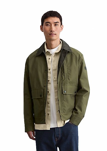 Marc OPolo Outdoorjacke "aus wasserabweisendem Dry Wax Cotton", ohne Kapuze günstig online kaufen