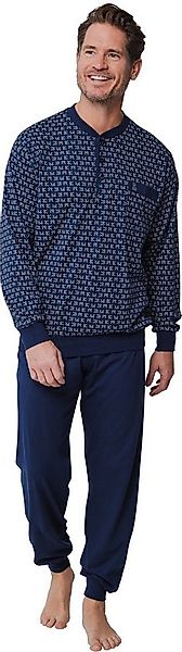 Robson Schlafanzug Herren Pyjama mit Bündchen (2 tlg) Baumwolle günstig online kaufen