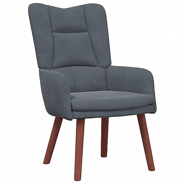 vidaXL Sessel Relaxsessel Dunkelgrau Samt (1-St) günstig online kaufen