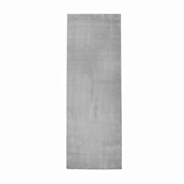 carpet city® Hochflor-Teppich Softshine Grau grau Gr. 160 x 220 günstig online kaufen